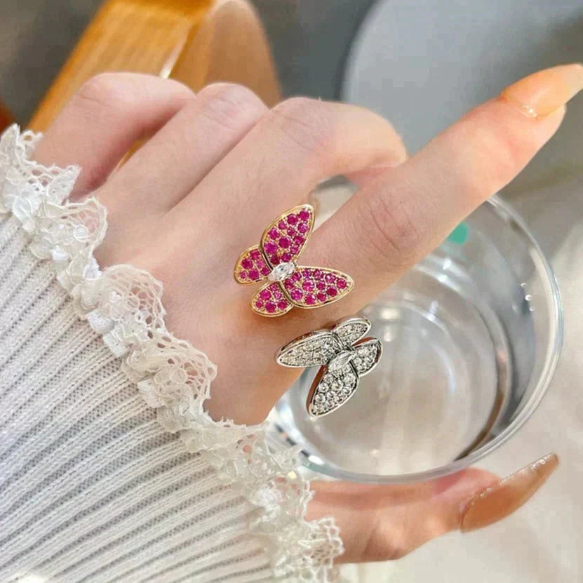 ¡®Lumi¡¯TWIN BUTTERFLY DIAMOND RING