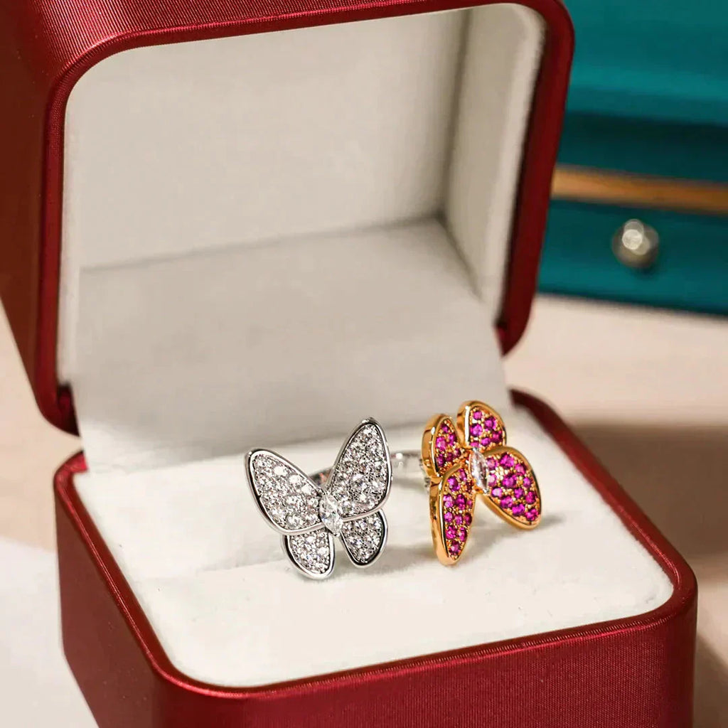 ¡®Lumi¡¯TWIN BUTTERFLY DIAMOND RING