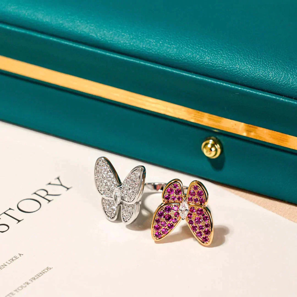 ¡®Lumi¡¯TWIN BUTTERFLY DIAMOND RING
