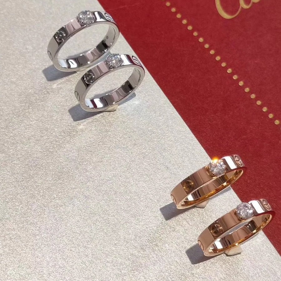 ¡®Lumi¡¯LOVE RING 3.6MM 1 BIG DIAMOND