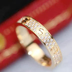 ¡®Lumi¡¯LOVE RING 3.6MM DIAMOND PAVED