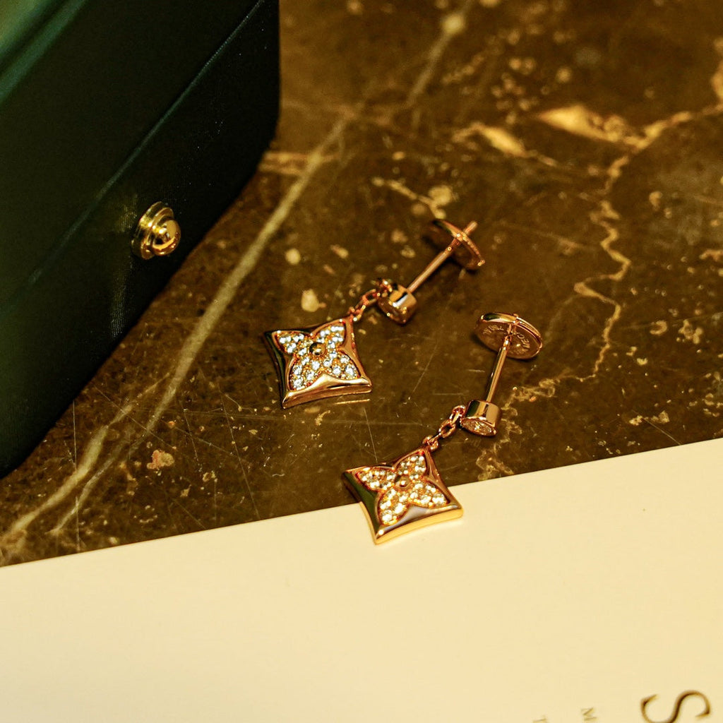 ¡®Lumi¡¯STAR DIAMONDS EARRINGS GOLD