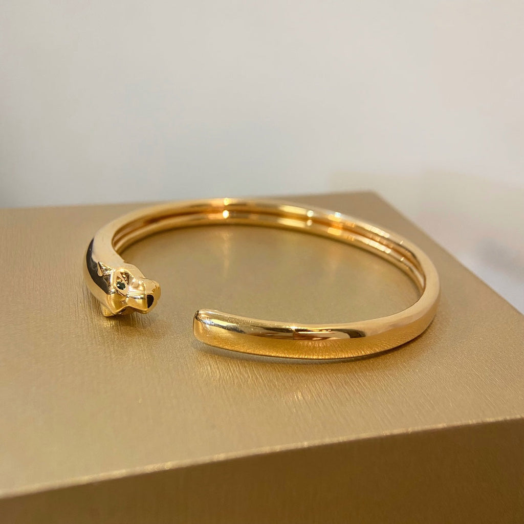 ¡®Lumi¡¯PANTHERE GOLD OPEN BRACELET