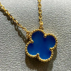 ¡®Lumi¡¯CLOVER 15MM BLUE AGATE NECKLACE