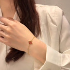 ¡®Lumi¡¯COLOR STAR CARNELIAN PINK GOLD DIAMOND BRACELET