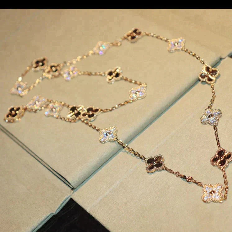 ¡®Lumi¡¯CLOVER 20 MOTIFS LASER DIAMOND NECKLACE