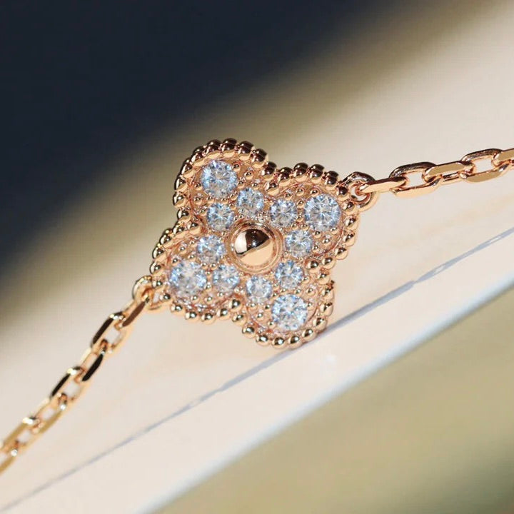 ¡®Lumi¡¯CLOVER 20 MOTIFS DARK MOP DIAMOND  NECKLACE