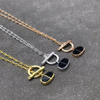 ¡®Lumi¡¯CHAINE VERSO BLACK CERAMIC  NECKLACE