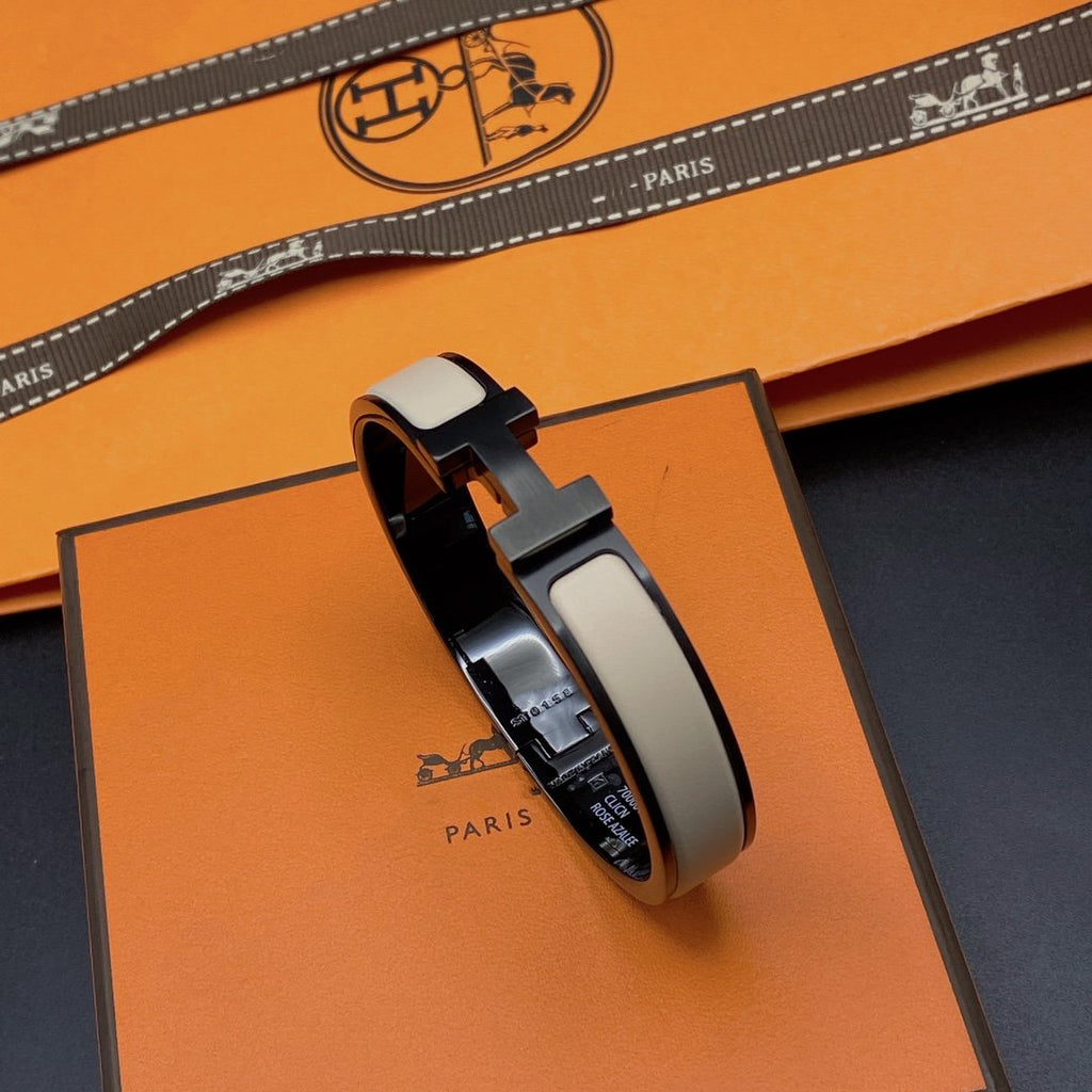 ¡®Lumi¡¯H BRACELET 12MM BLACK BEIGE CERAMIC