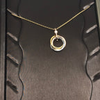 ¡®Lumi¡¯TRINITY SILVER GOLD PINK GOLD NECKLACE
