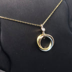 ¡®Lumi¡¯TRINITY SILVER GOLD PINK GOLD NECKLACE
