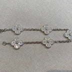 [Lumi jewelry] CLOVER 5 MOTIF FULL DIAMOND BRACELET COLLECTION