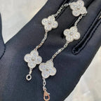 [Lumi]New  CLOVER 5 MOTIF FULL DIAMOND BRACELET COLLECTION