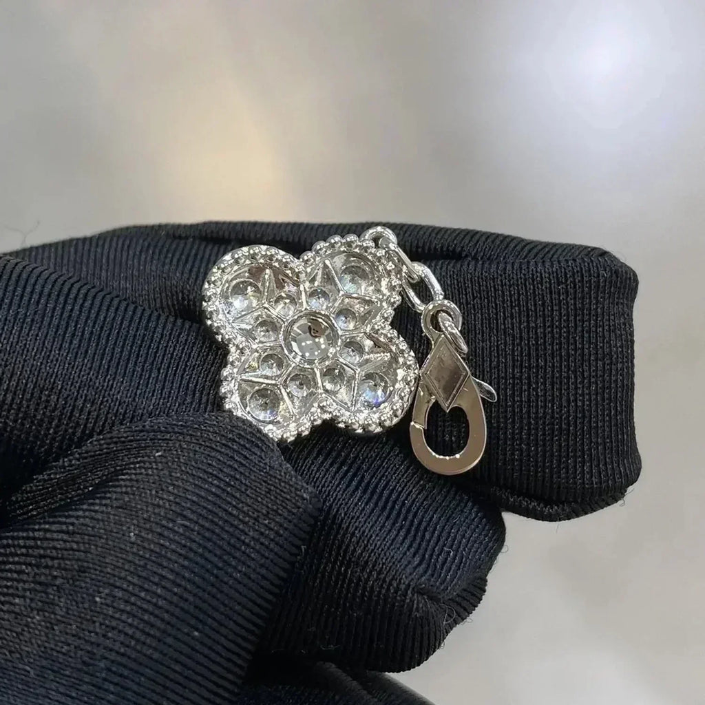 [Lumi]New  CLOVER 5 MOTIF FULL DIAMOND BRACELET COLLECTION