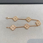 [Lumi jewelry] CLOVER 5 MOTIF FULL DIAMOND BRACELET COLLECTION