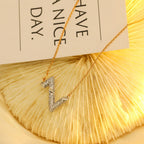 ¡®Lumi¡¯VOLT SILVER DIAMOND PEDANT NECKLACE