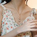 ¡®Lumi¡¯STAR AND SUN DIAMOND PINK GOLD NECKLACE