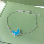 ¡®Lumi¡¯BUTTERFLY TURQUOISE BUTTERFLY BRACELET SILVER