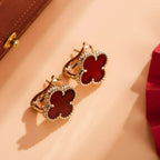 ¡®Lumi¡¯CLOVER MEDIUM 1 MOTIFS CARNELIAN  EARRINGS