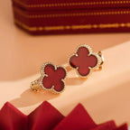 ¡®Lumi¡¯CLOVER MEDIUM 1 MOTIFS CARNELIAN  EARRINGS