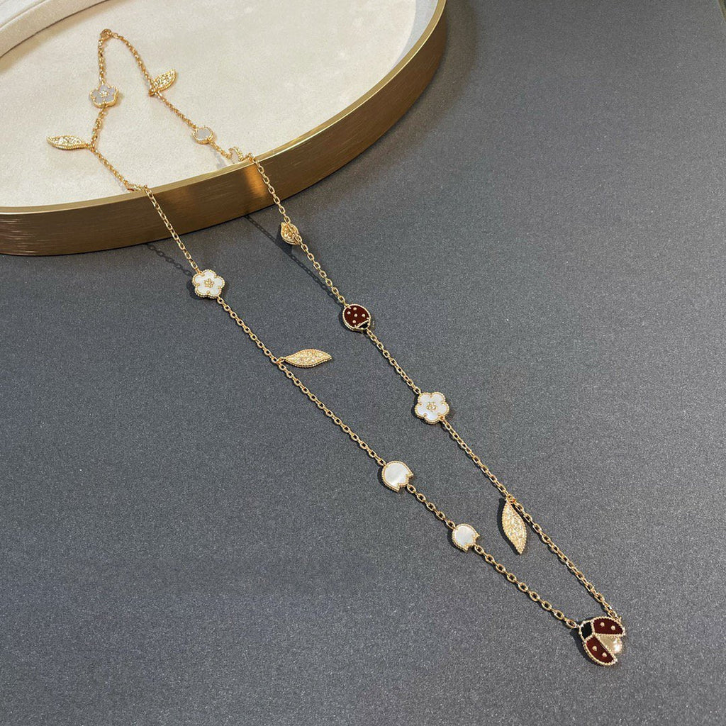 ¡®Lumi¡¯LUCKY SPRING 15 MOTIFS GOLD NECKLACE