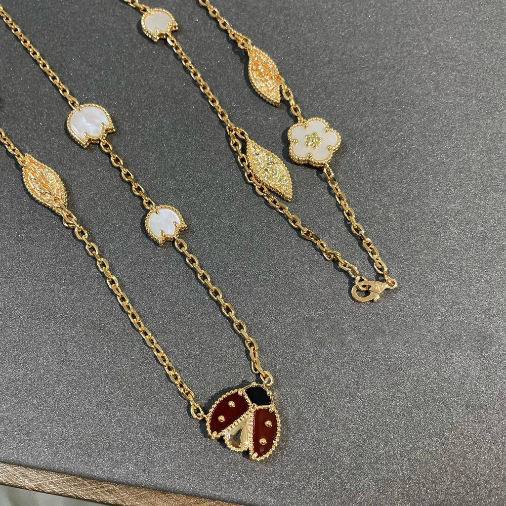 ¡®Lumi¡¯LUCKY SPRING 15 MOTIFS GOLD NECKLACE