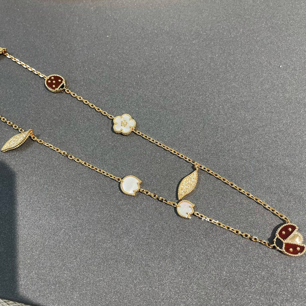 ¡®Lumi¡¯LUCKY SPRING 15 MOTIFS GOLD NECKLACE