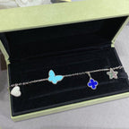 ¡®Lumi¡¯LUCKY SPRING SILVER BRACELET 4 MOTIF