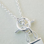 ¡®Lumi¡¯POP H PEDANT SILVER NECKLACE