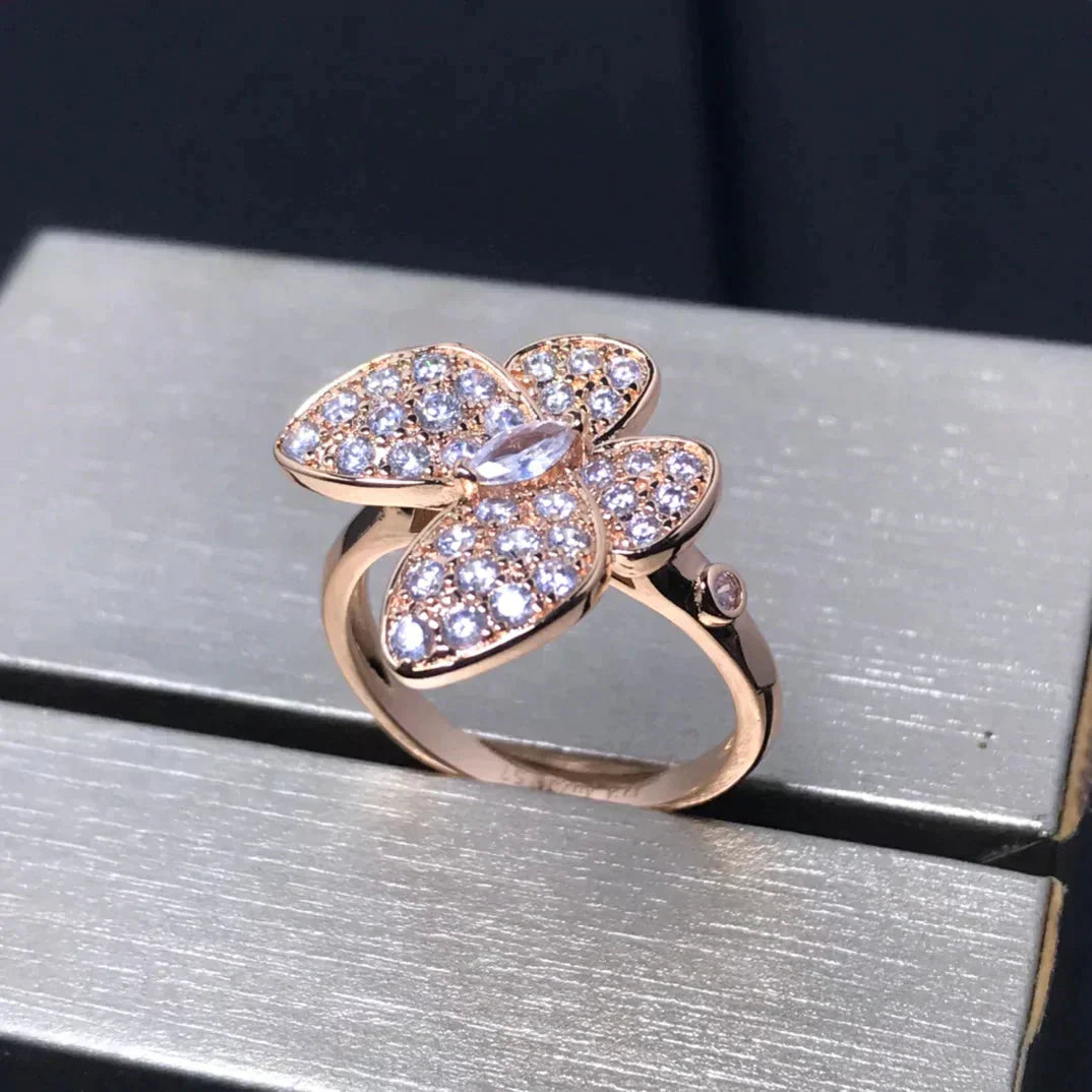 ¡®Lumi¡¯BUTTERFLY PINK GOLD DIAMOND RING