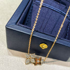 ¡®Lumi¡¯STAR BLOSSOM NECKLACE PINK GOLD DIAMONDS