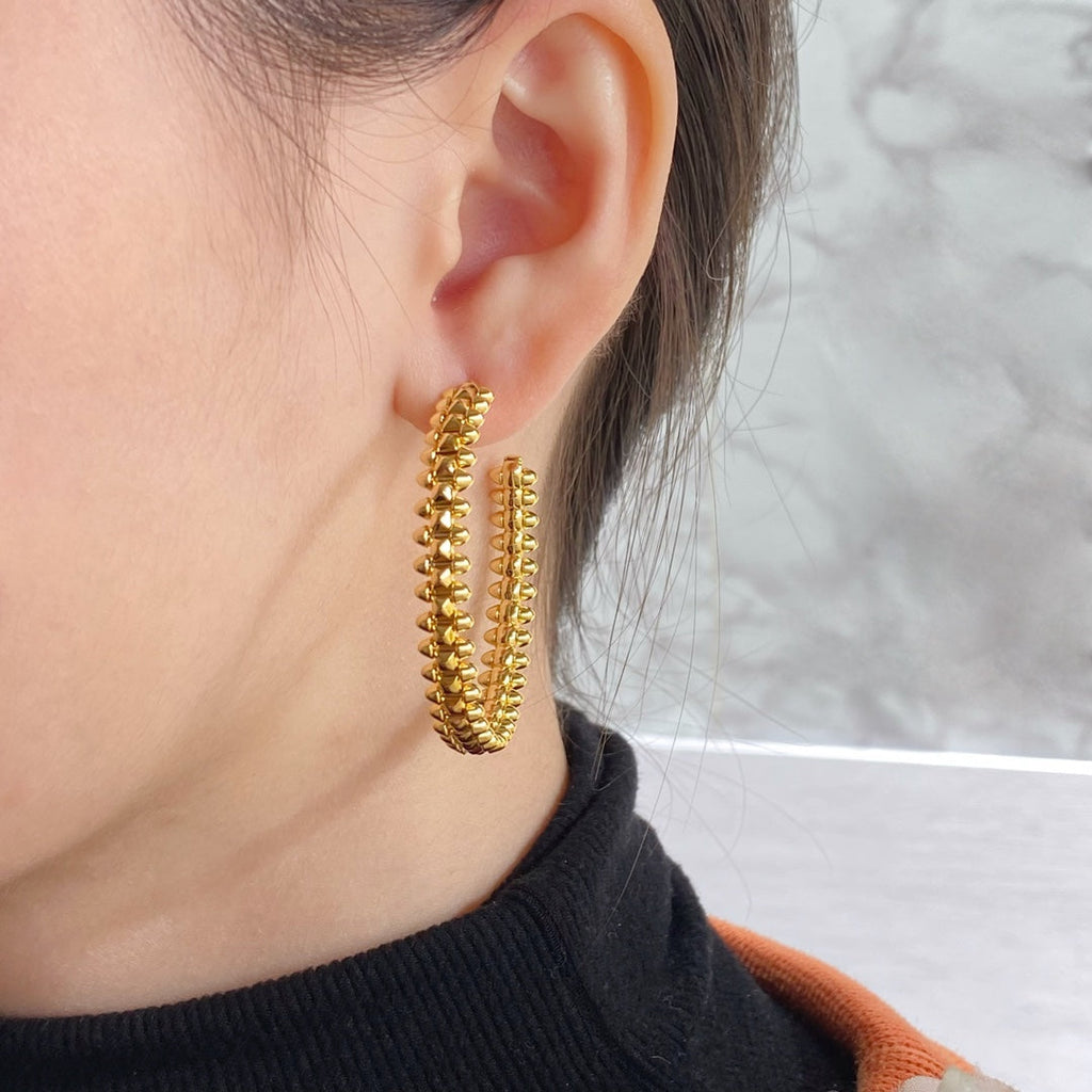 ¡®Lumi¡¯CLASH HOOP EARRINGS