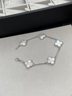 [Lumi]New CLOVER WHITE PEARL MOP 5 MOTIF BRACELET COLLECTION