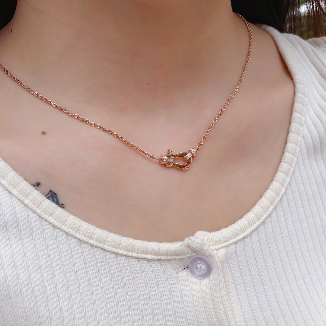 ¡®Lumi¡¯FORCE 10 PINK GOLD DIAMOND NECKLACE