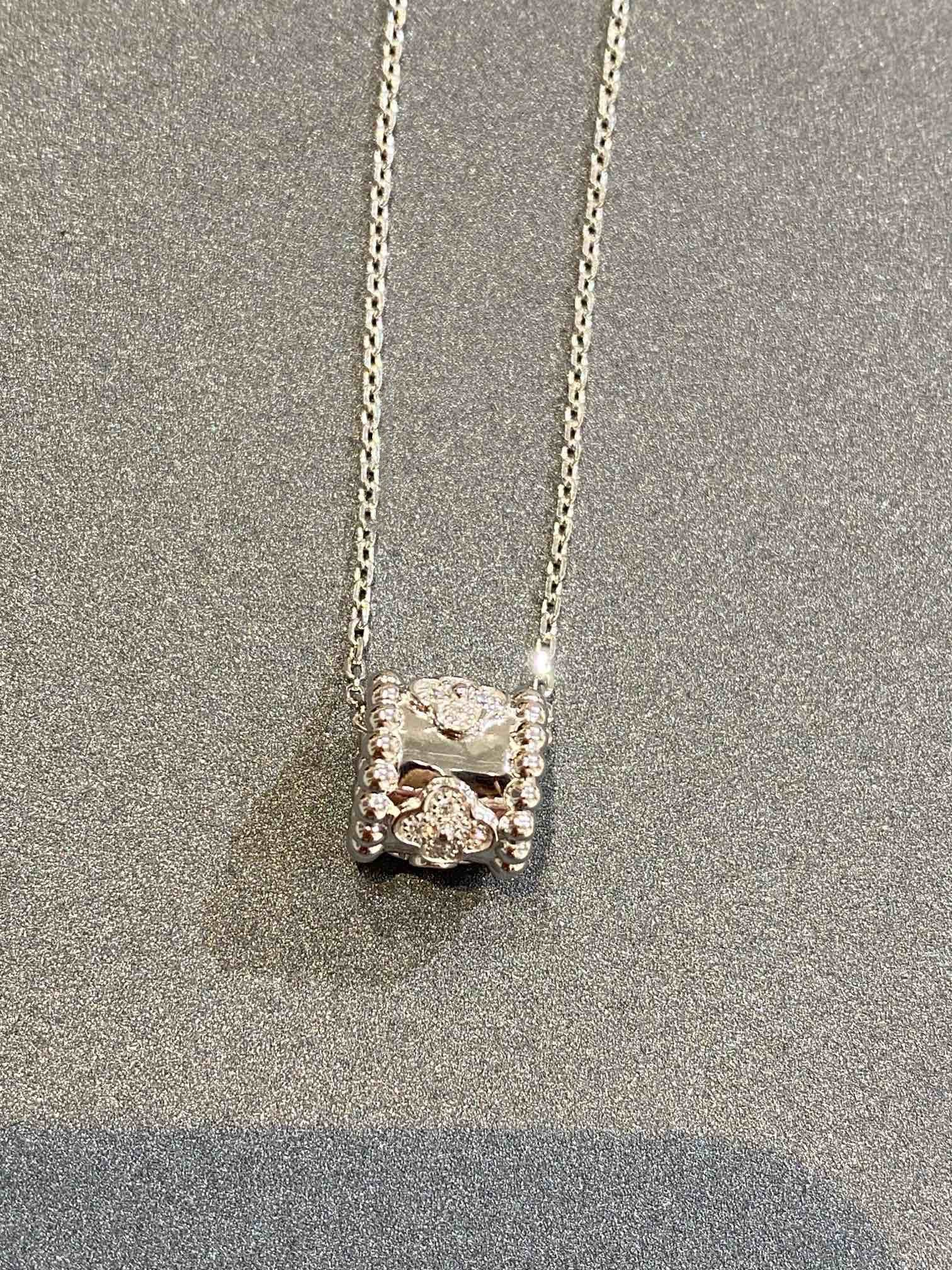 ¡®Lumi¡¯PERLEE PEDANT SIVLER DIAMOND NECKLACE