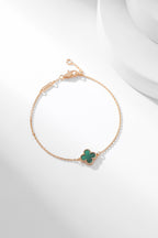 ¡®Lumi¡¯CLOVER BRACELET MALACHITE 1 MOTIF