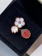 ¡®Lumi¡¯LUCKY 3 MOTIF ROSE GOLD RING