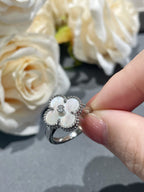 ¡®Lumi¡¯CLOVER SILVER MOP DIAMOND RING