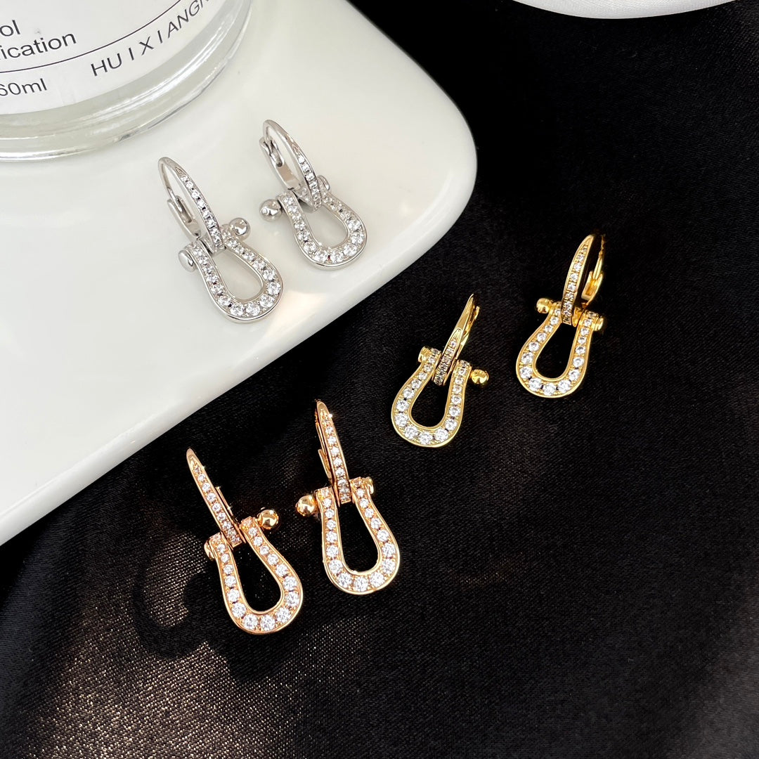 ¡®Lumi¡¯FORCE 10 FULL DIAMOND DROP EARRINGS MEDIUM MODEL