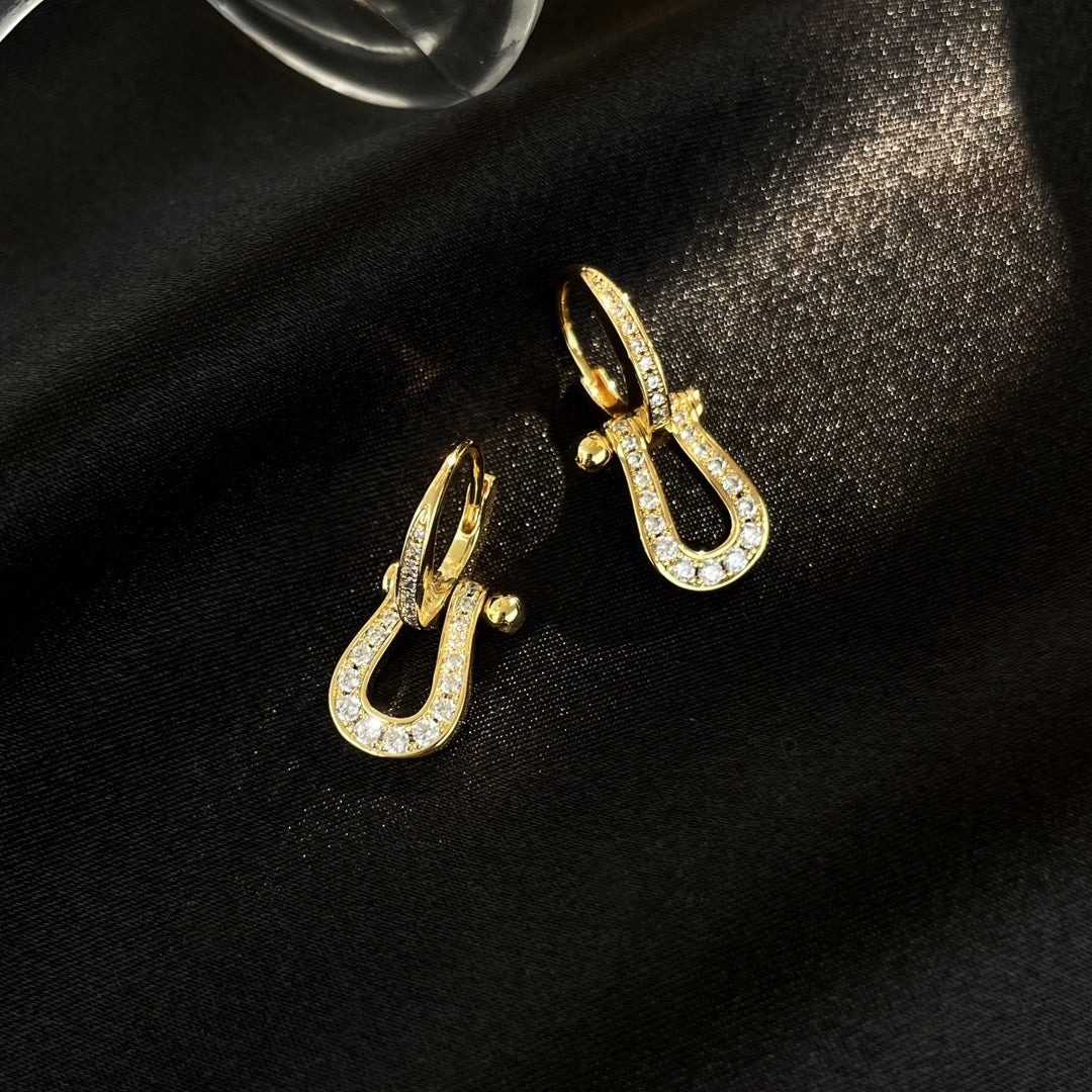 ¡®Lumi¡¯FORCE 10 FULL DIAMOND DROP EARRINGS MEDIUM MODEL