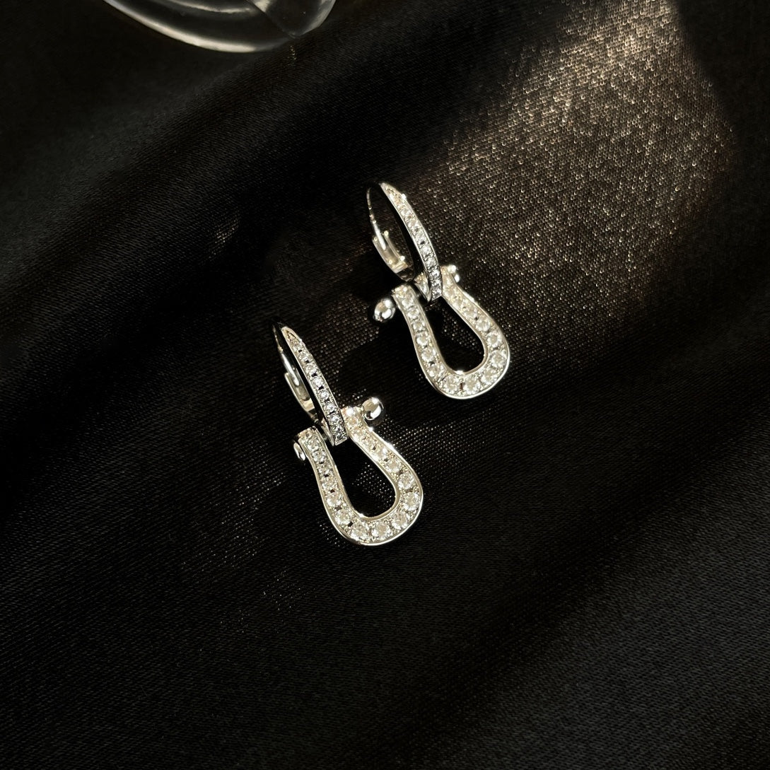 ¡®Lumi¡¯FORCE 10 FULL DIAMOND DROP EARRINGS MEDIUM MODEL