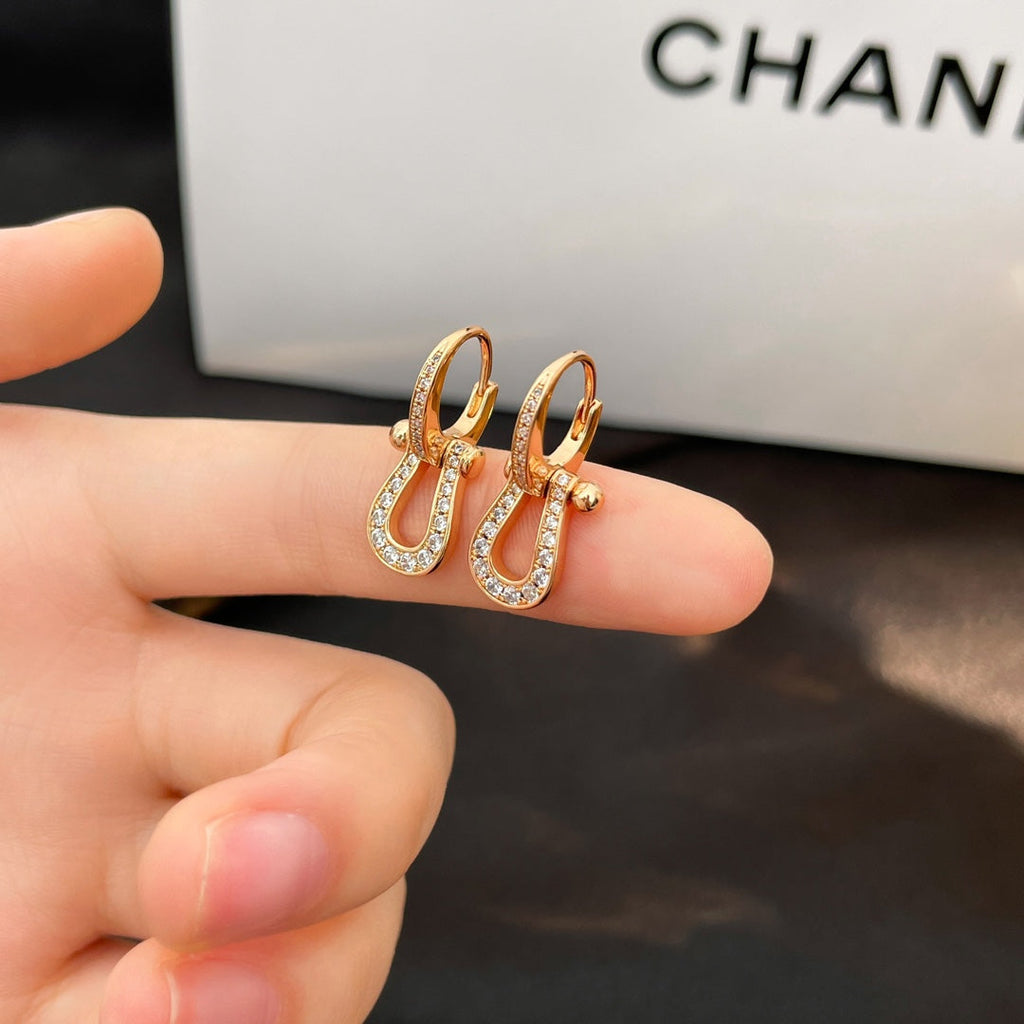¡®Lumi¡¯FORCE 10 FULL DIAMOND DROP EARRINGS MEDIUM MODEL
