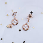 ¡®Lumi¡¯STAR AND SUN PINK GOLD MOP DROP EARRINGS