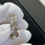 ¡®Lumi¡¯LOVE DIAMOND SILVER HOOP EARRINGS