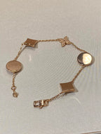 ¡®Lumi¡¯STAR AND SUN 5 MOTIF MOP PINK GOLD BRACELET