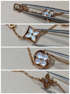 ¡®Lumi¡¯STAR AND SUN 5 MOTIF MOP PINK GOLD BRACELET