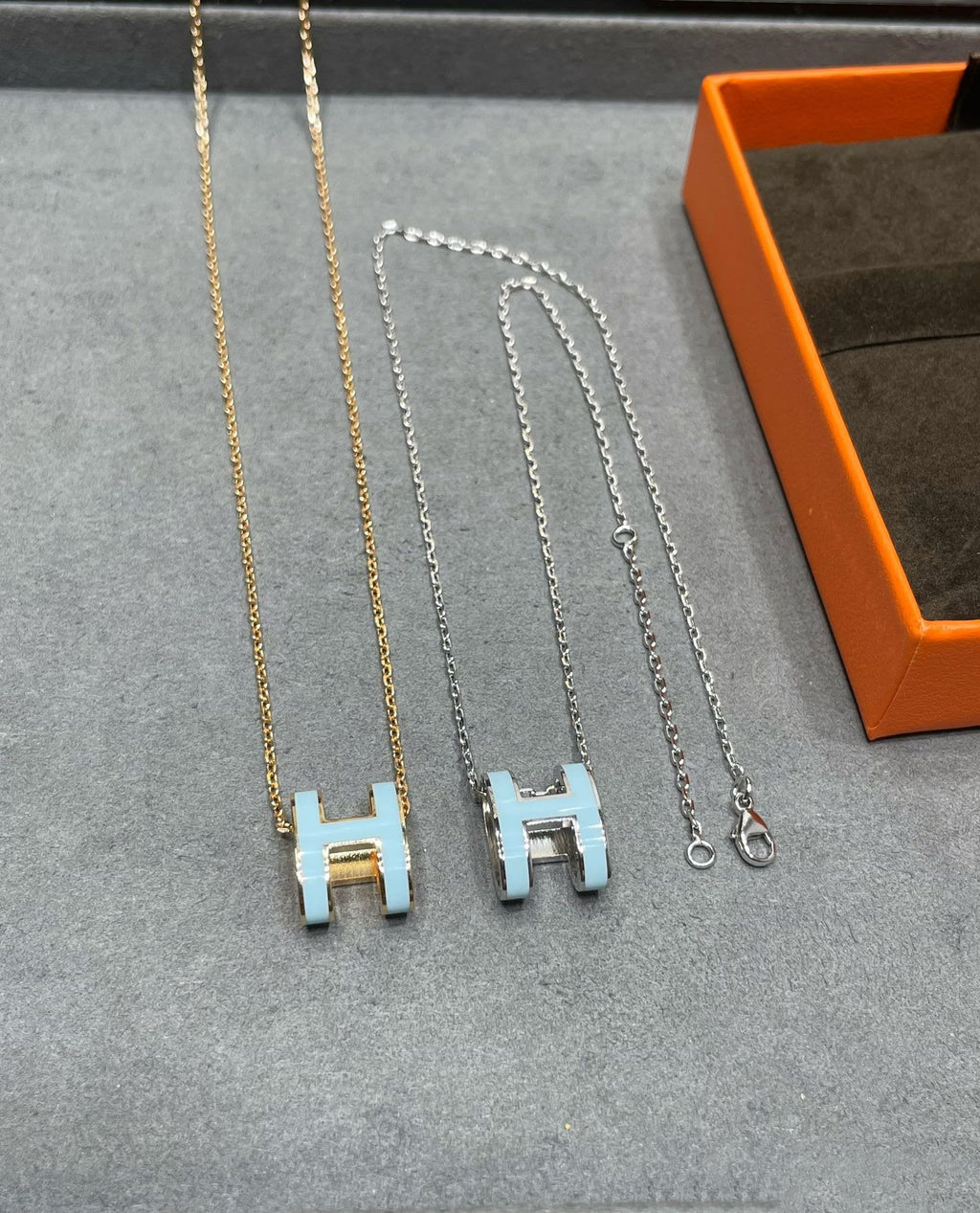 ¡®Lumi¡¯POP H SKY BLUE NECKLACE