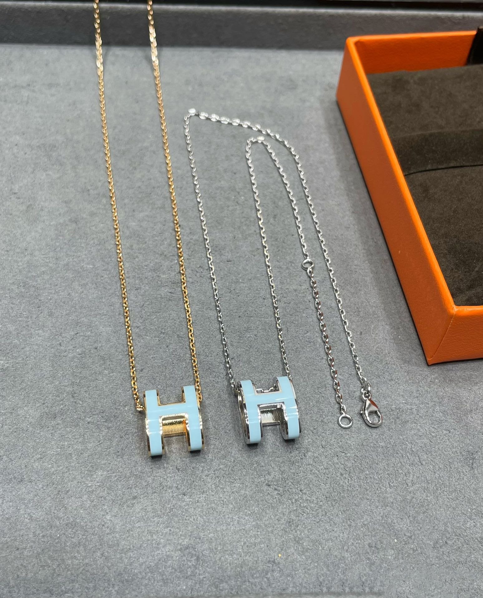 ¡®Lumi¡¯POP H SKY BLUE NECKLACE