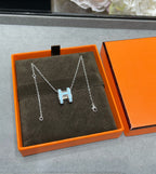 ¡®Lumi¡¯POP H SKY BLUE NECKLACE