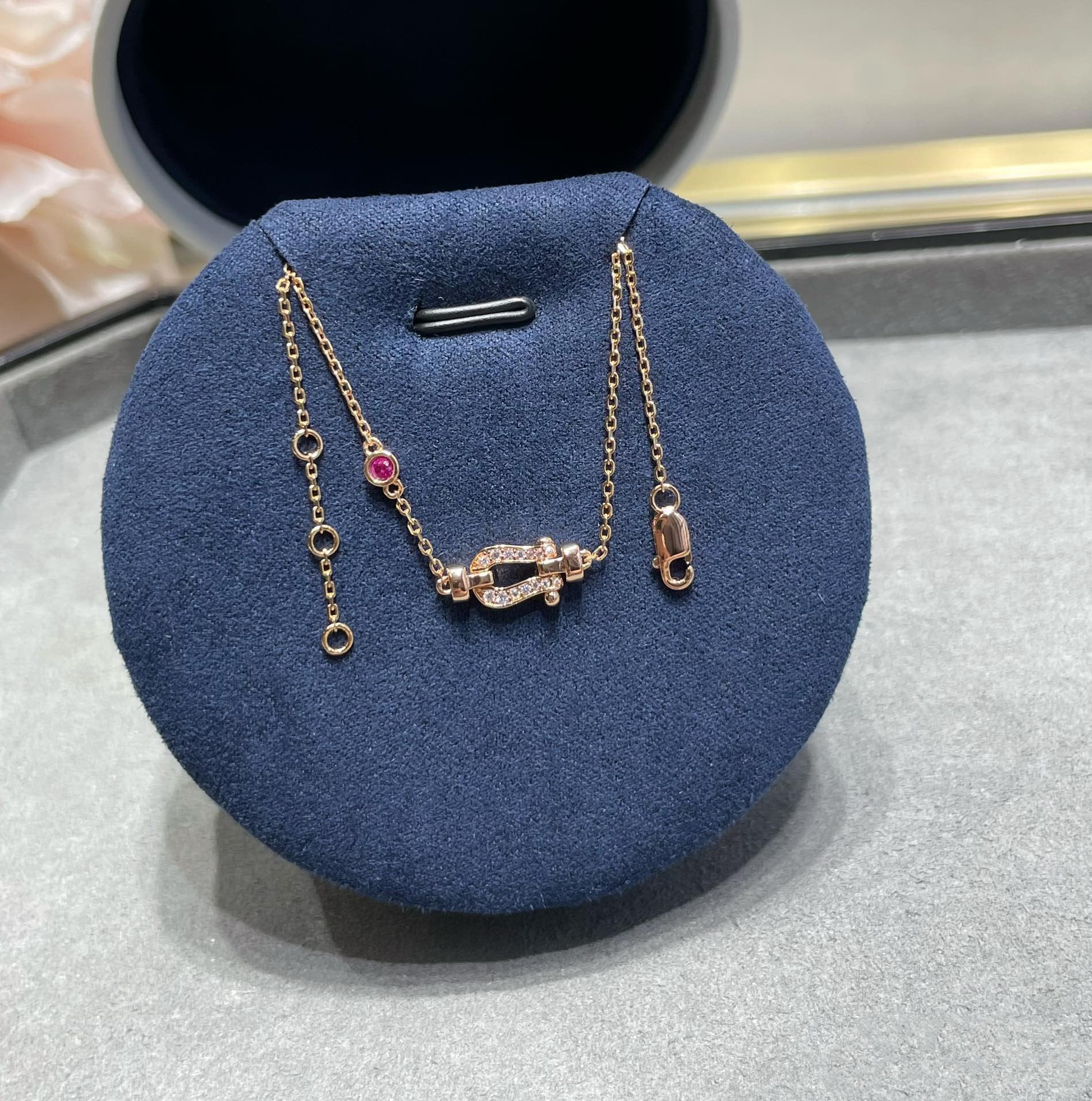 ¡®Lumi¡¯FORCE 10 DIAMOND CHAIN LINK PINK GOLD BRACELET